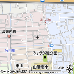 京都府京都市山科区西野大鳥井町23-56周辺の地図