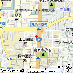 京都府京都市南区東九条東御霊町36周辺の地図