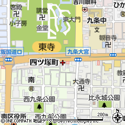 京都府京都市南区西九条比永城町122周辺の地図