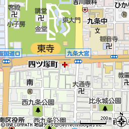 京都府京都市南区西九条比永城町121周辺の地図