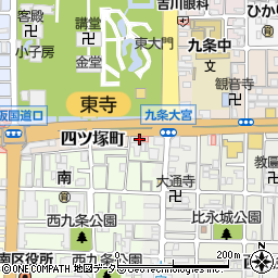 京都府京都市南区西九条比永城町121周辺の地図