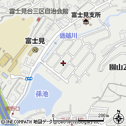 滋賀県大津市園山2丁目24周辺の地図