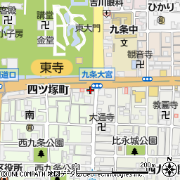 京都府京都市南区西九条比永城町119周辺の地図