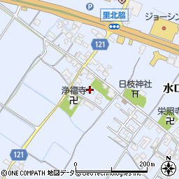 滋賀県甲賀市水口町北脇544周辺の地図