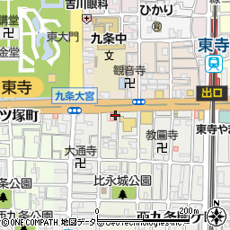 テイコク薬局東寺店周辺の地図