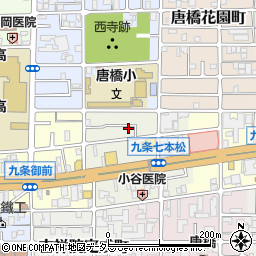 京都府京都市南区唐橋堂ノ前町33周辺の地図