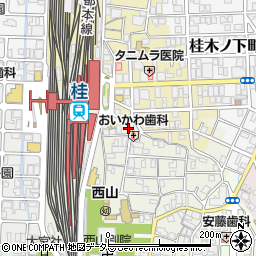 東洋カーマックス京都中央信金桂駅前駐車場周辺の地図