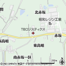 愛知県知多郡東浦町緒川北赤坂9周辺の地図