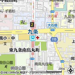 京都府京都市南区東九条南烏丸町33周辺の地図