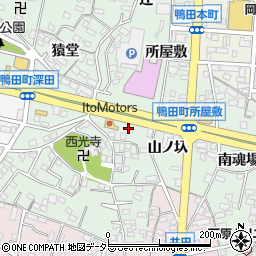 福田造園　岡崎店周辺の地図