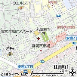 静岡市葵区の内科　多田クリニック周辺の地図