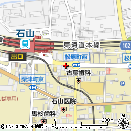 ミニミニＦＣ　石山駅前店周辺の地図