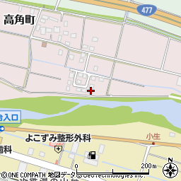 三重県四日市市高角町944-9周辺の地図