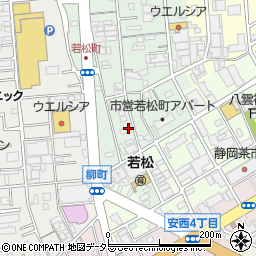 静岡県静岡市葵区若松町73周辺の地図