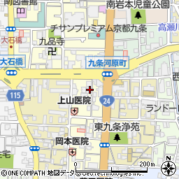 京都府京都市南区東九条東御霊町34周辺の地図