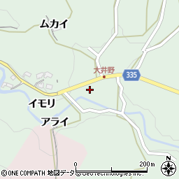 愛知県岡崎市大井野町シモヤシキ13周辺の地図