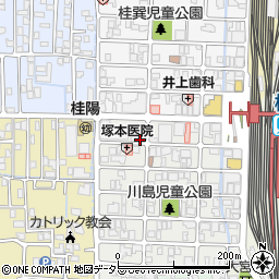 京都府京都市西京区川島有栖川町17周辺の地図
