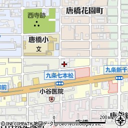 京都府京都市南区唐橋堂ノ前町45周辺の地図