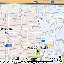 京都府京都市山科区西野大鳥井町23-27周辺の地図