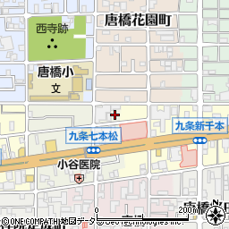 京都府京都市南区唐橋堂ノ前町47周辺の地図