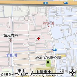 京都府京都市山科区西野大鳥井町23-10周辺の地図