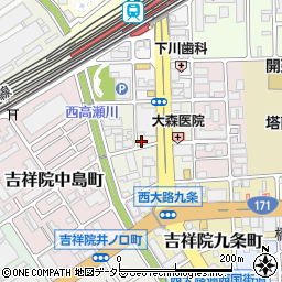 京都府京都市南区吉祥院清水町24周辺の地図