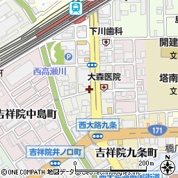 京都府京都市南区吉祥院清水町26周辺の地図