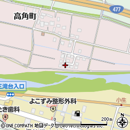 三重県四日市市高角町944-6周辺の地図