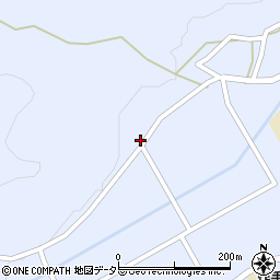 愛知県新城市作手高里カイギシ周辺の地図