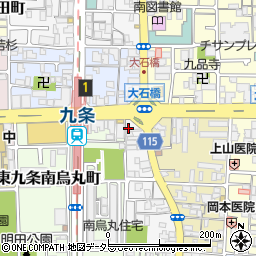 京都府京都市南区東九条西御霊町30周辺の地図