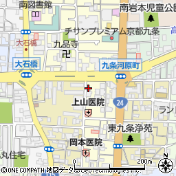 京都府京都市南区東九条東御霊町29周辺の地図