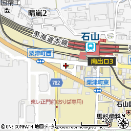 帝産湖南交通株式会社　石山駅前案内所周辺の地図