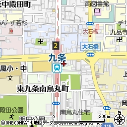 京都府京都市南区東九条南烏丸町32周辺の地図