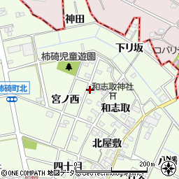 愛知県安城市柿碕町宮ノ西周辺の地図