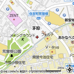 愛知県安城市住吉町茅原周辺の地図