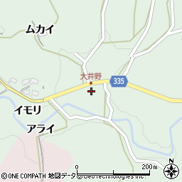 愛知県岡崎市大井野町シモヤシキ20周辺の地図