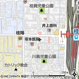 京都府京都市西京区川島有栖川町14周辺の地図