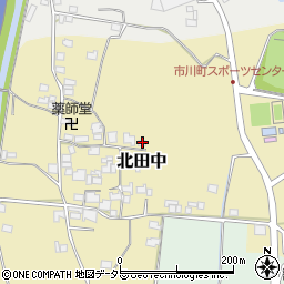 兵庫県神崎郡市川町北田中108周辺の地図