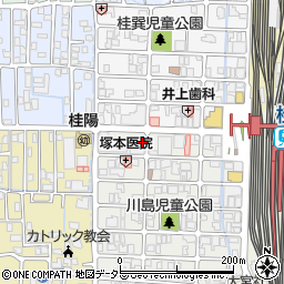 京都府京都市西京区川島有栖川町16周辺の地図