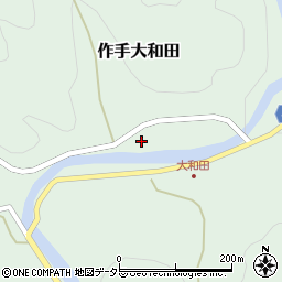 愛知県新城市作手大和田内ノ沢周辺の地図