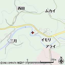 愛知県岡崎市大井野町三月周辺の地図