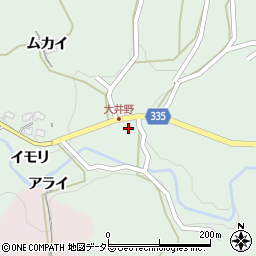 愛知県岡崎市大井野町シモヤシキ周辺の地図