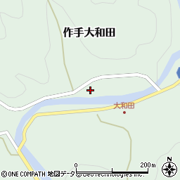 愛知県新城市作手大和田（内ノ沢）周辺の地図