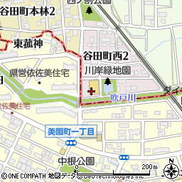 愛知県知立市谷田町西2丁目10周辺の地図