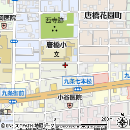 京都府京都市南区唐橋堂ノ前町42周辺の地図