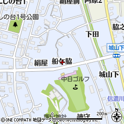 愛知県知多市佐布里船ケ脇周辺の地図