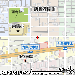 京都府京都市南区唐橋堂ノ前町46周辺の地図