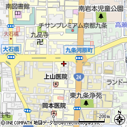 京都府京都市南区東九条東御霊町33周辺の地図
