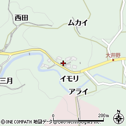 愛知県岡崎市大井野町周辺の地図