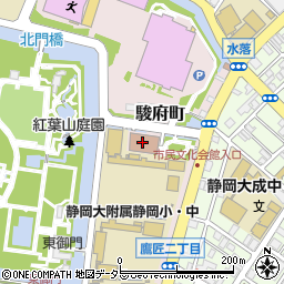 静岡県総合社会福祉会館シズウエル　全国筋無力症友の会静岡県支部周辺の地図